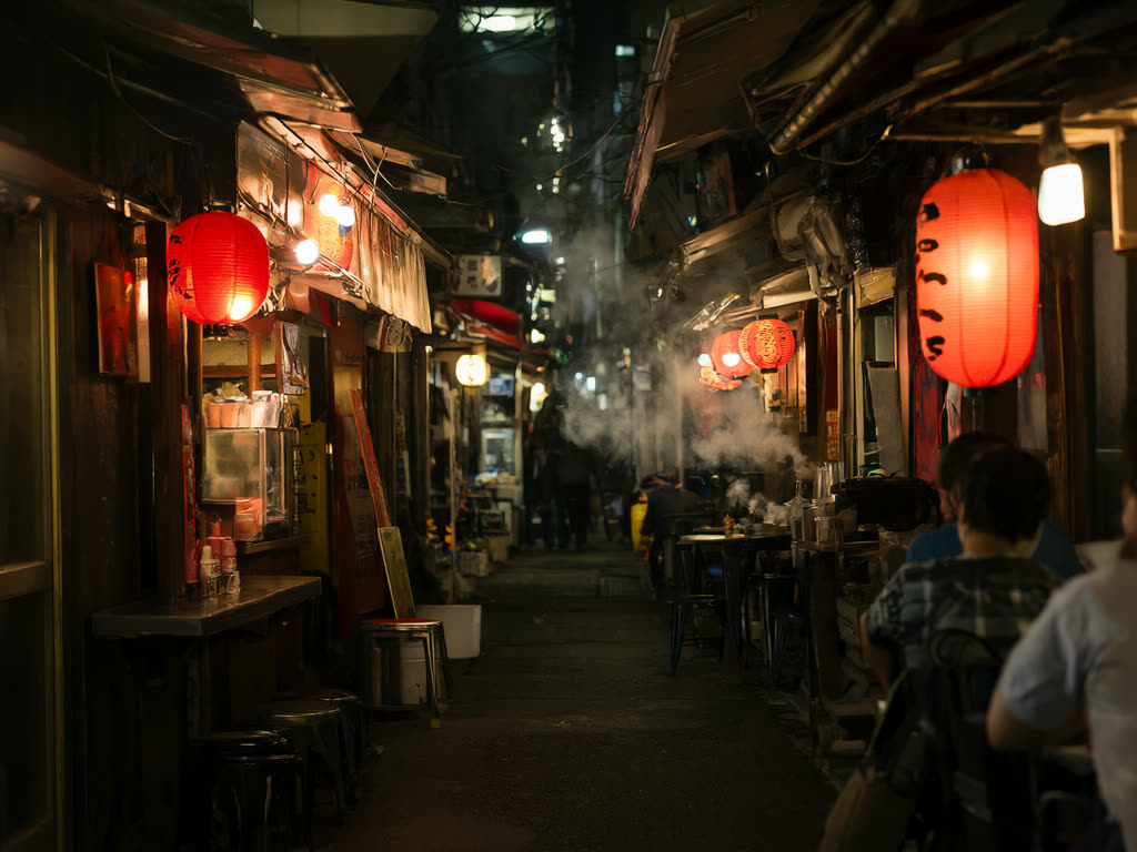 Dinner: Omoide Yokocho – A night in Shinjuku: yokocho alleys, Golden Gai and free city views